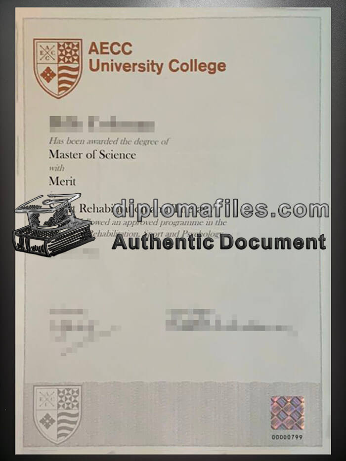 purchase realistic AECC University College diploma
