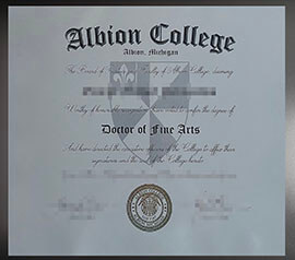 purchase realistic Albion College degree