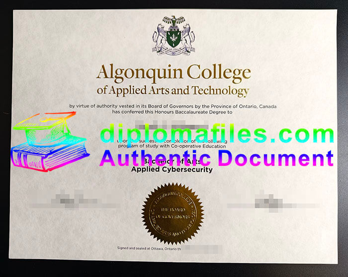 purchase realistic Algonquin College diploma
