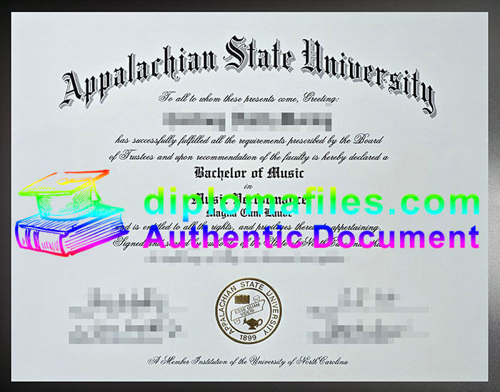 purchase realistic Appalachian State University diploma