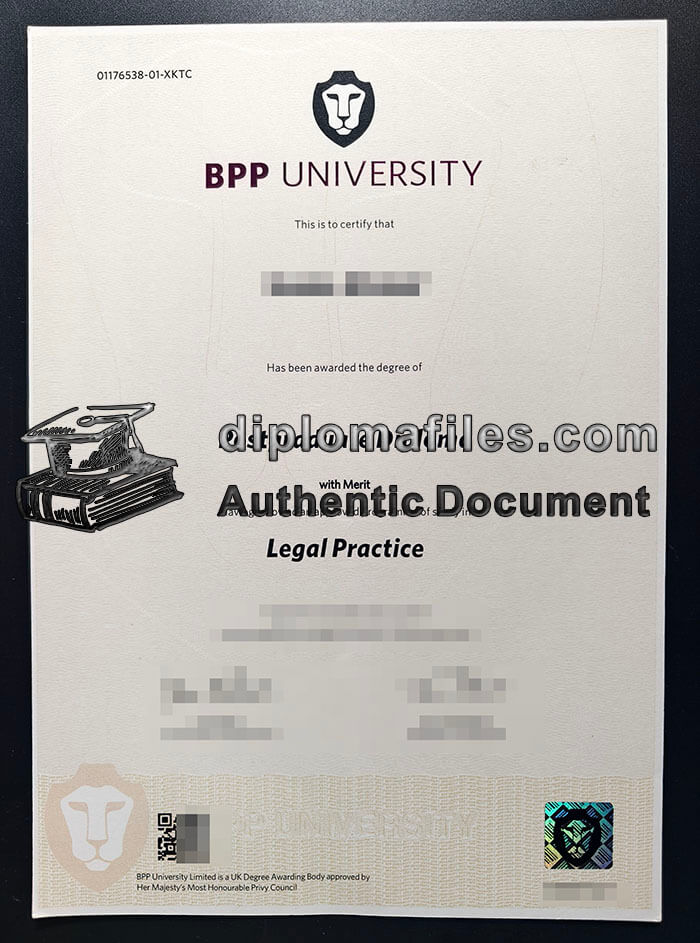 purchase realistic BPP University diploma