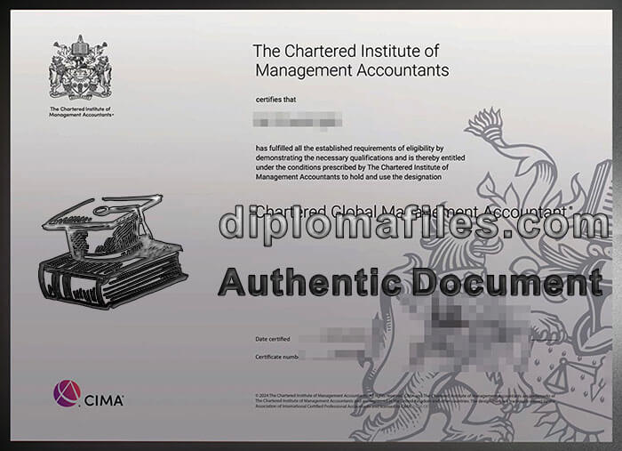 purchase realistic CIMA certificate