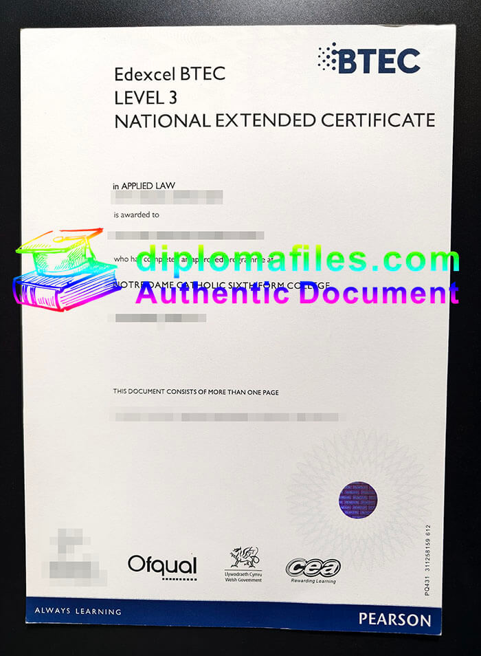 purchase realistic Edexcel Btec Level 3 National Extended Certificate