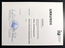 purchase realistic IU Internationale Hochschule urkunde