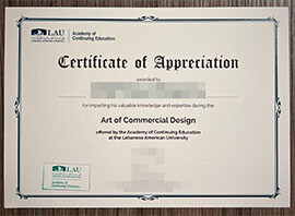 purchase realistic LAU Academy of Continuing Education certificate