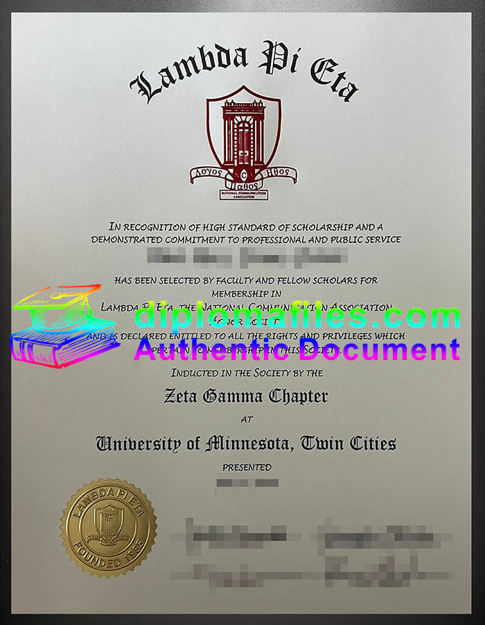 purchase realistic Lambda pi Eta certificate
