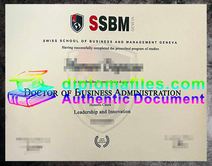 purchase realistic SSBM Geneva diploma