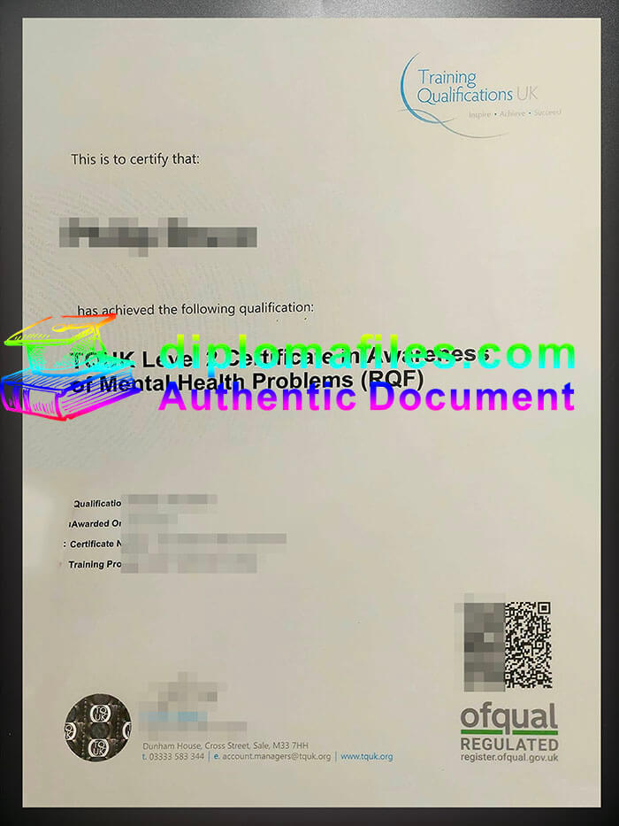 purchase realistic TQUK Level 2 Certificate