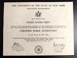 purchase realistic USNY Certified Public Accountant certificate