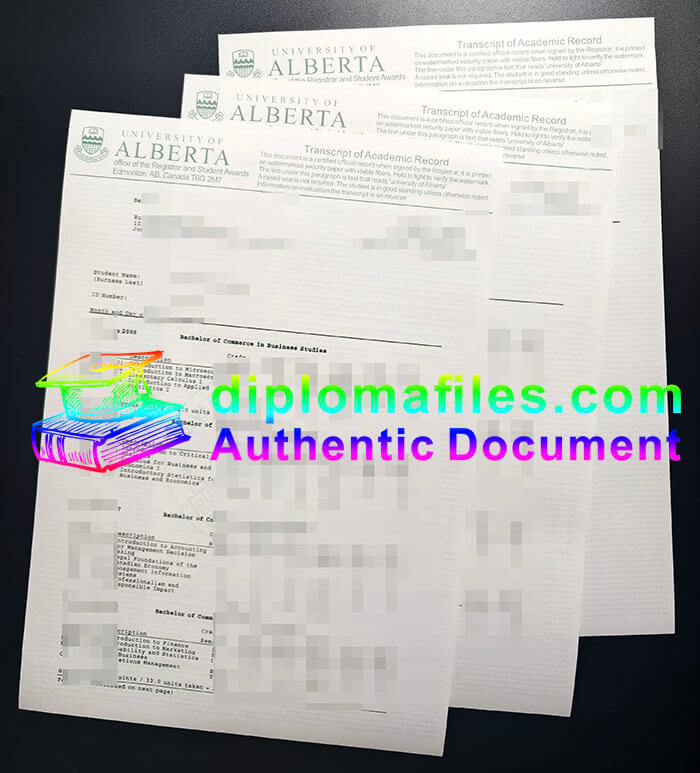 purchase realistic University Alberta Transcript