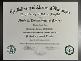 purchase realistic University of Alabama at Birmingham degree