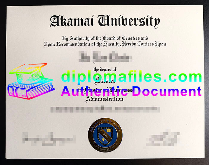 purchase realistic Akamai University diploma