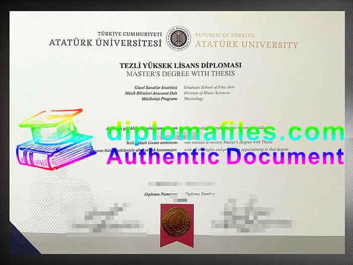 purchase realistic Ataturk University diploma