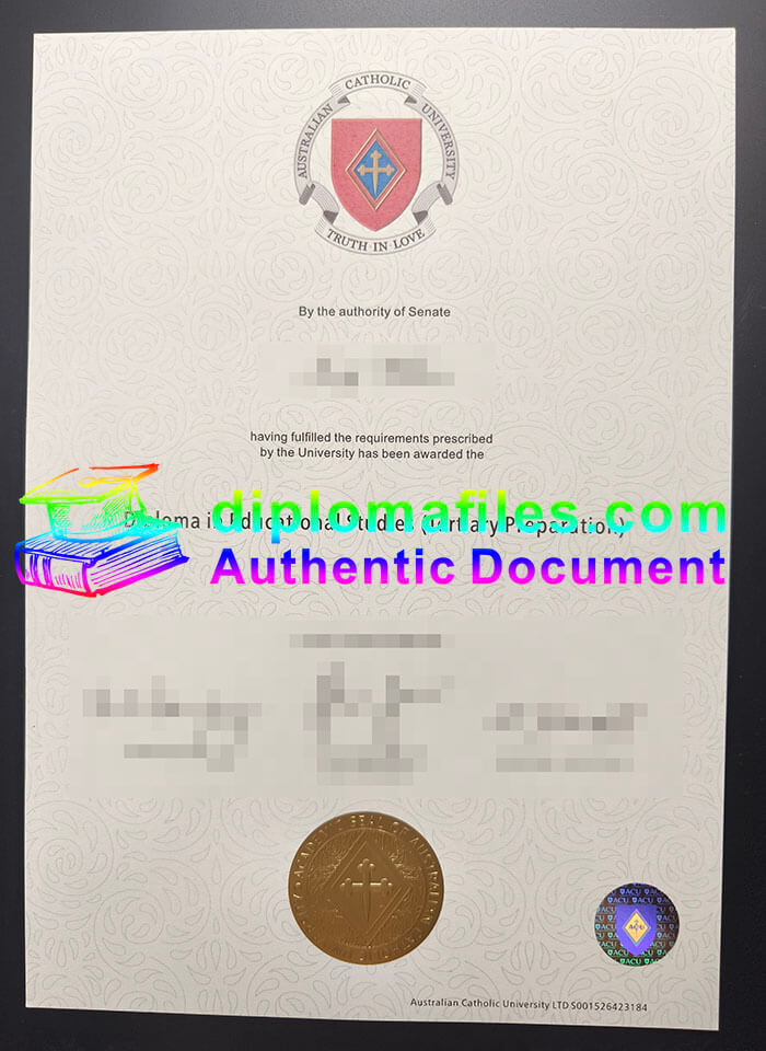purchase realistic Australian Catholic University diploma