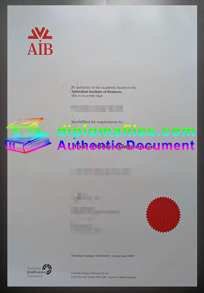 purchase realistic Australian Institute of Business diploma