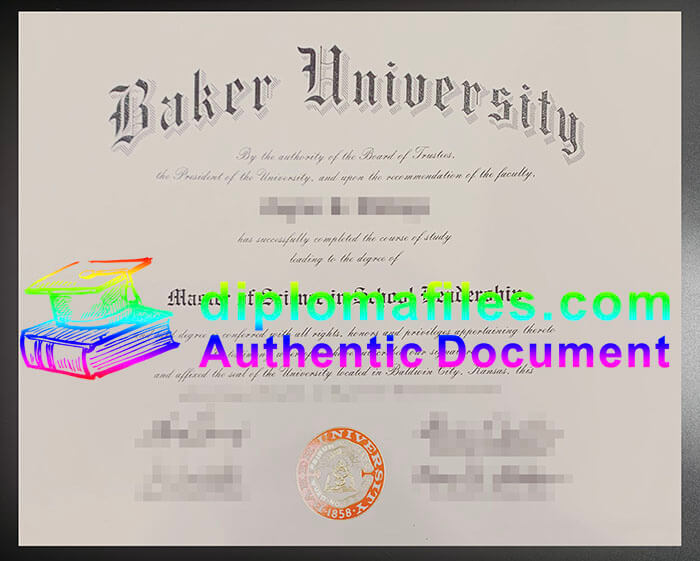 purchase realistic Baker University diploma