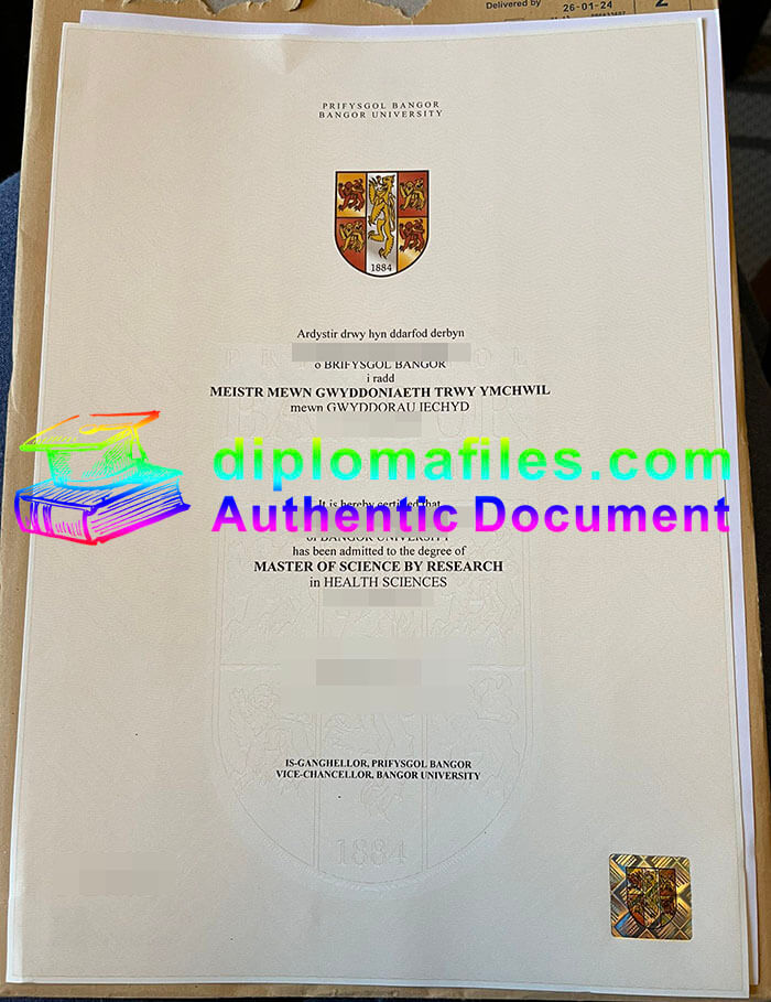 purchase realistic Bangor University diploma