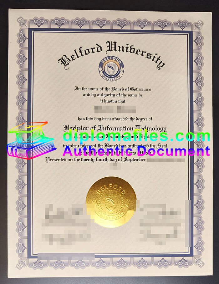 purchase realistic Belford University diploma