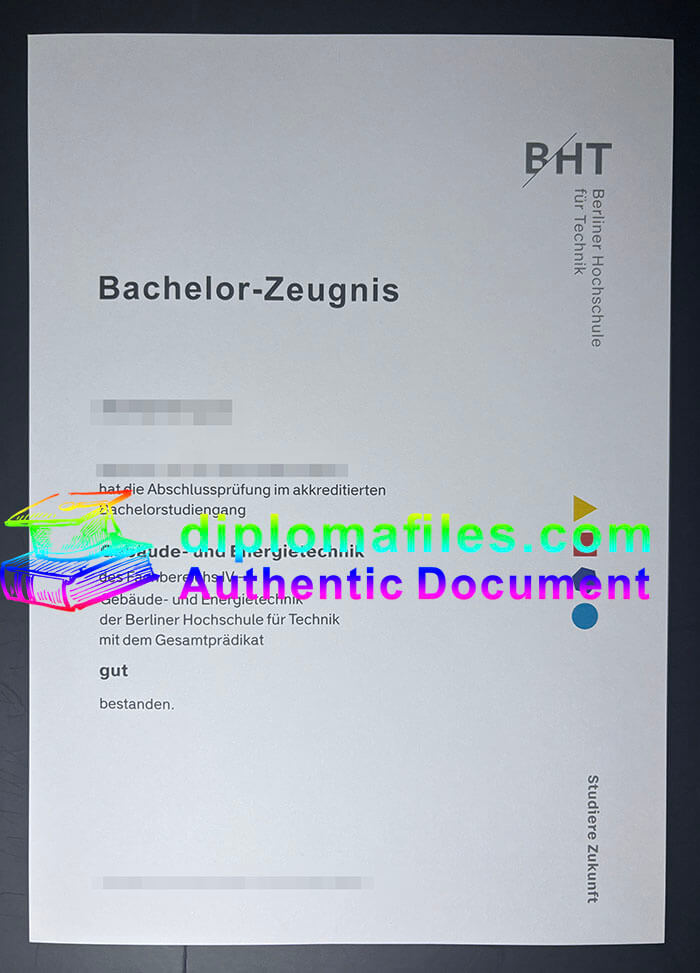 purchase realistic Berliner Hochschule für Technik diploma