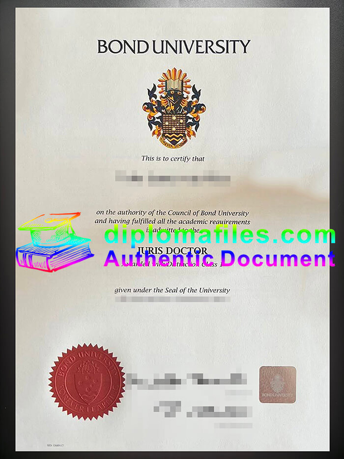 purchase realistic Bond University diploma