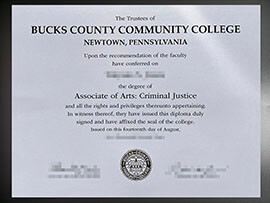 purchase realistic Bucks County Community College degree