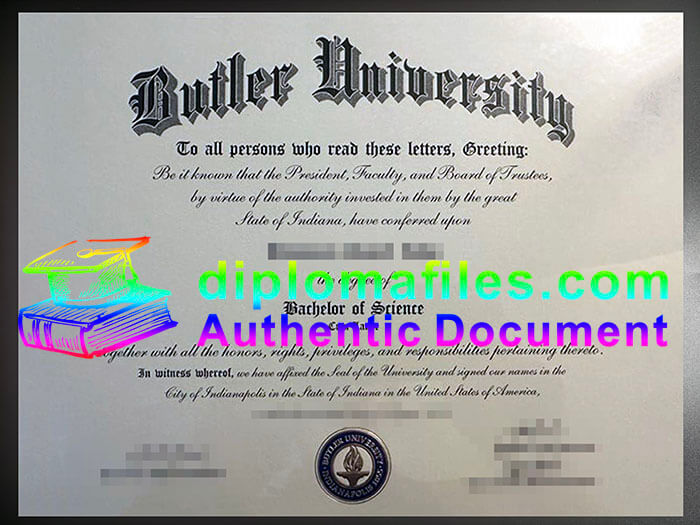 purchase realistic Butler University diploma