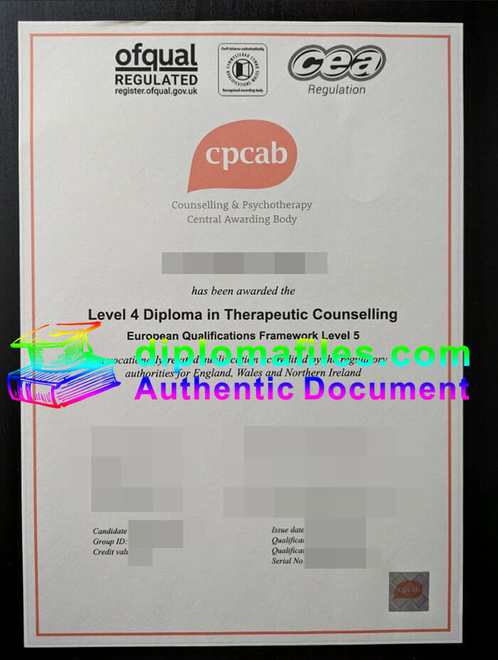 purchase realistic CPCAB Level 4 Diploma