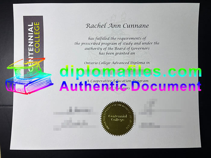 purchase realistic Centennial College diploma