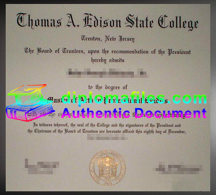 purchase realistic Chomas A Edison State College diploma