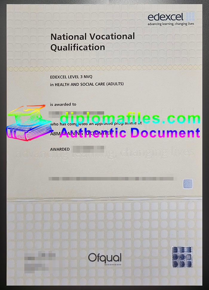 purchase realistic Edexcel National Vocational Qualification certificate