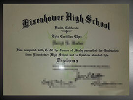 purchase realistic Eisenhower High School diploma