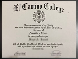 purchase realistic El Camino College degree