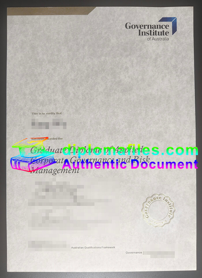 purchase realistic Governance Institute of Australia diploma