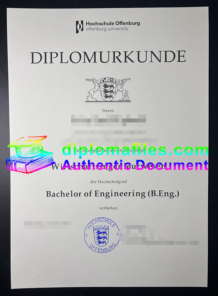 purchase realistic Hochschule Offenburg urkunde