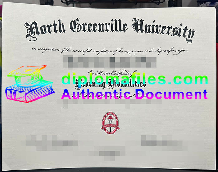 purchase realistic North Greenville University diploma