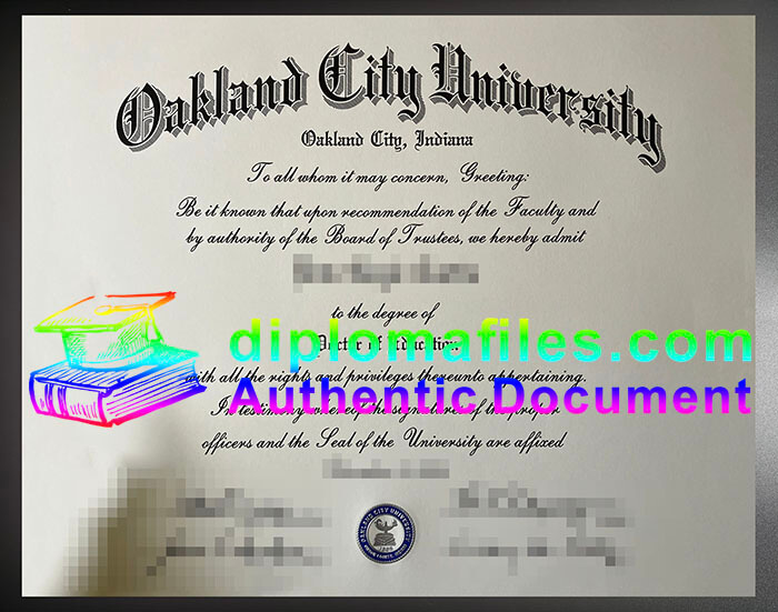 purchase realistic Oakland City University diploma