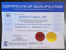 purchase realistic Ontario College of Trades and Apprenticeship certificate