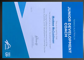 purchase realistic Tennis Australia certificate