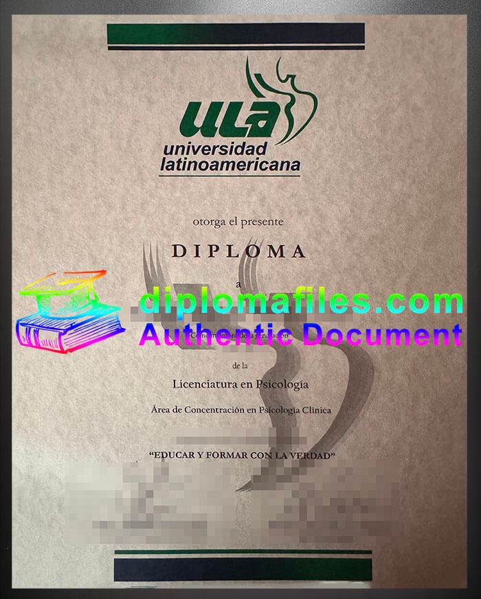 purchase realistic Universidad Latinoamericana diploma