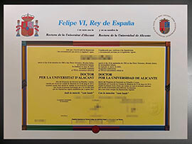 purchase realistic Universidad de Alicante diploma