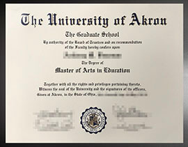 purchase realistic University of Akron degree