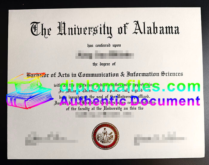 purchase realistic University of Alabama diploma