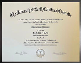 purchase realistic University of North Carolina at Charlotte degree