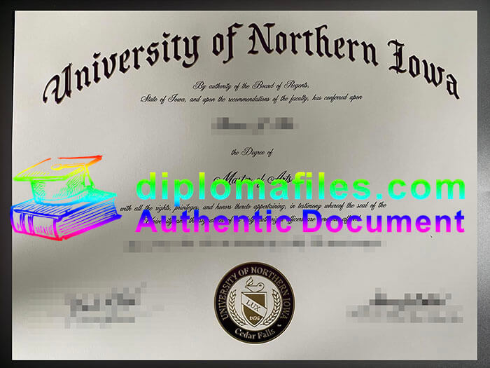 purchase realistic University of Northern Iowa diploma