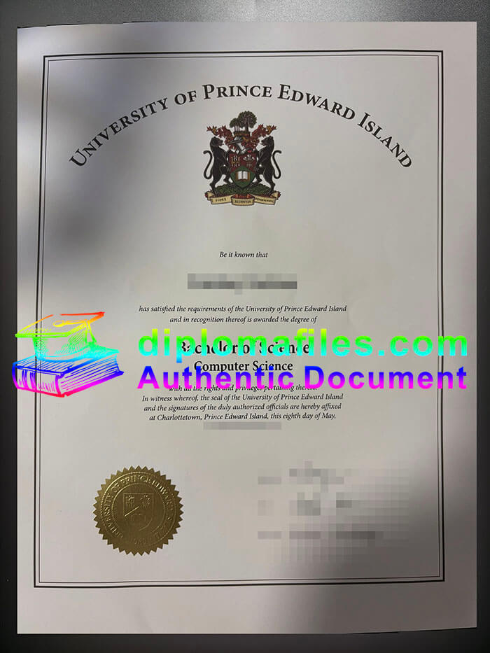 purchase realistic University of Prince Edward Island diploma